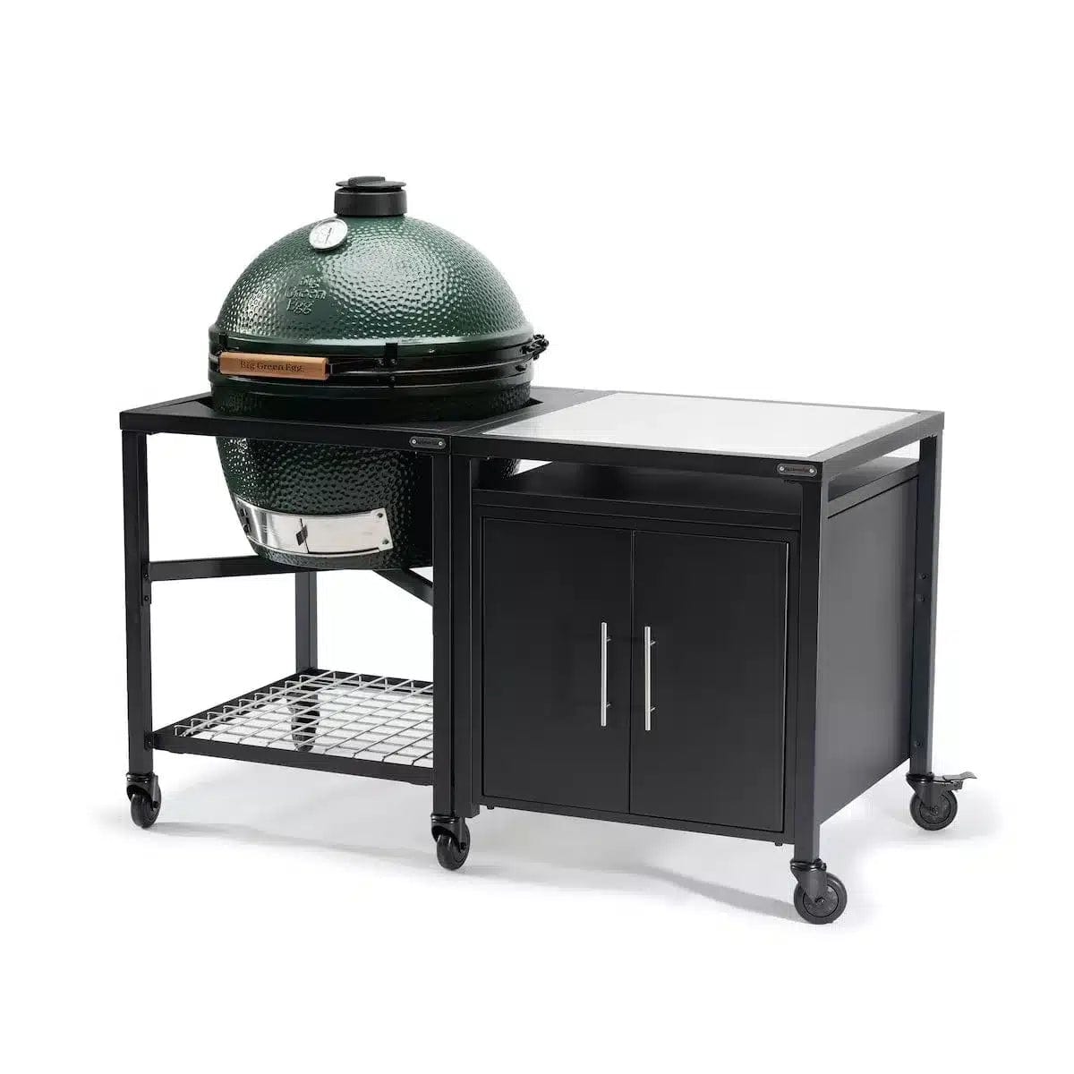 Big Green Egg | Modular Nest + Expansion Cabinet + Stainless Steel Shelf