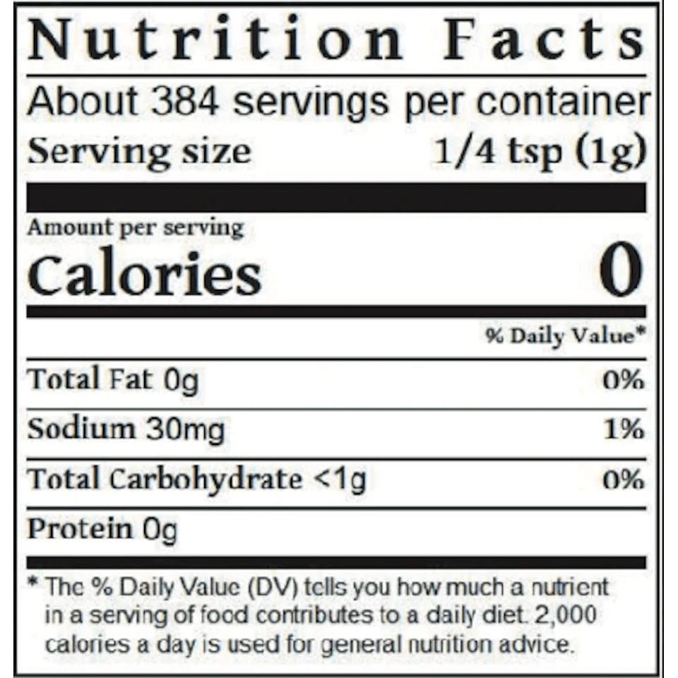 Al Frugoni Chimichurri Seasoning nutrition facts