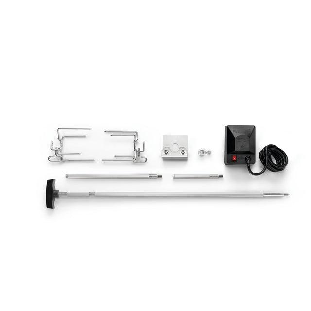 Rotisserie Kit for Rogue Grills disassembled top view