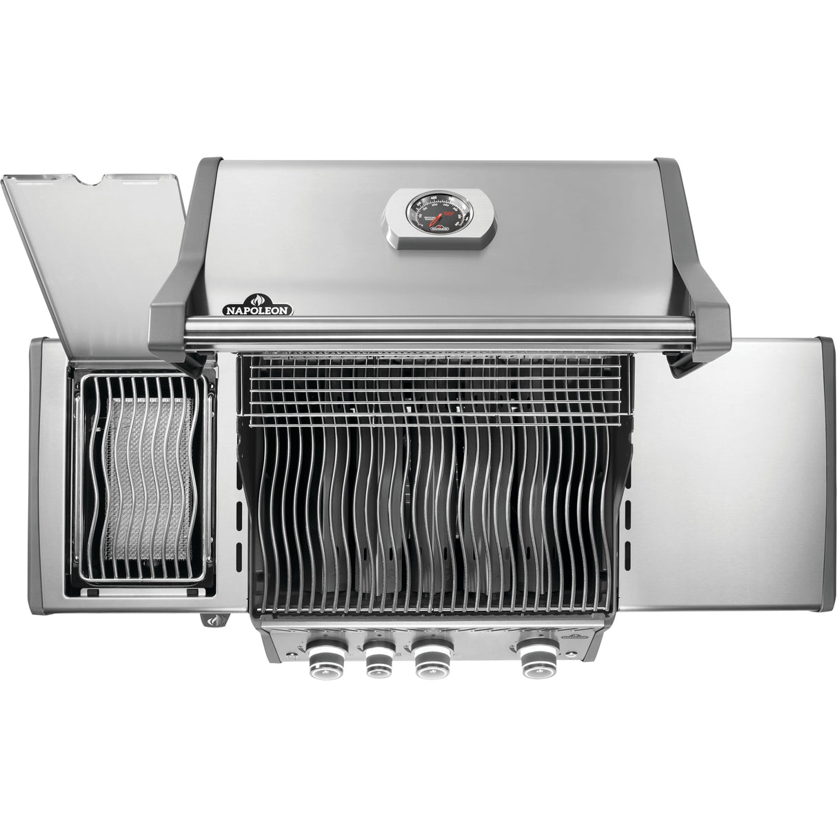 Napoleon | Rogue PRO 425 Stainless Steel Propane Gas Grill with Infrared Side Burner