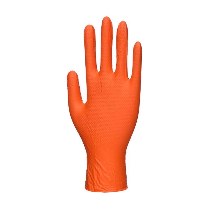 HD Nitrile Powder-Free Disposable Gloves (King Crab Orange)