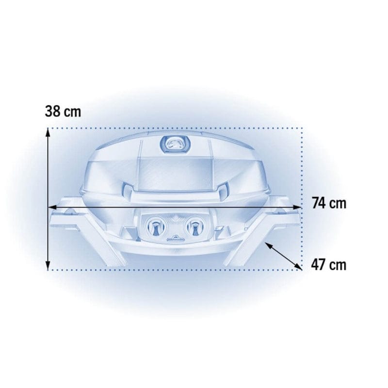 dimensions of Napoleon TravelQ Pro 285 Portable Gas Grill