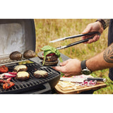 grilling food on Napoleon Phantom TravelQ portable 