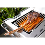 grilling tomahawk sizzle on Napoleon Prestige PRO 500 RSIB side grill