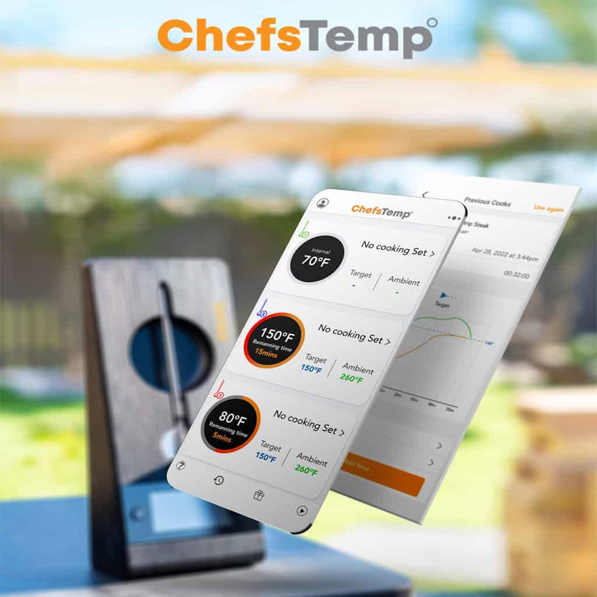 ChefsTemp | ProTemp 2 Plus Wireless Meat Thermometer