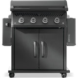 Napoleon Rogue PRO Phantom 30 Grill front view close up shelves folded 