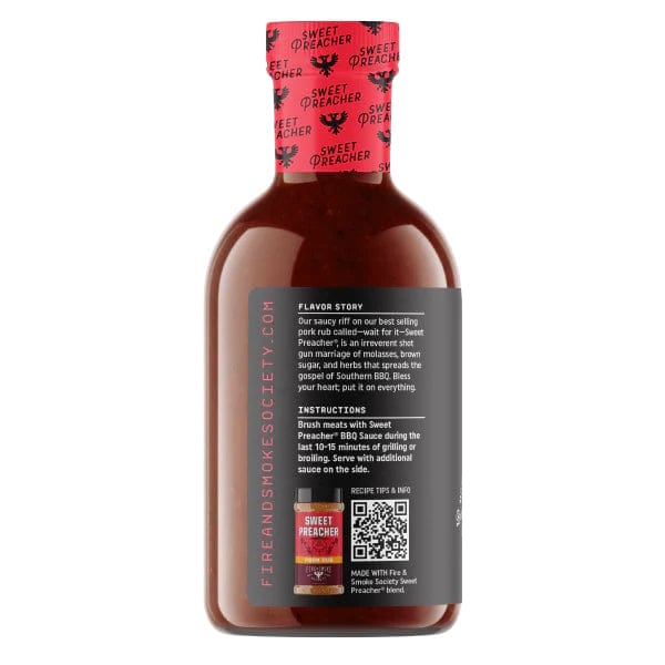 Fire & Smoke Society Sweet Preacher BBQ Sauce