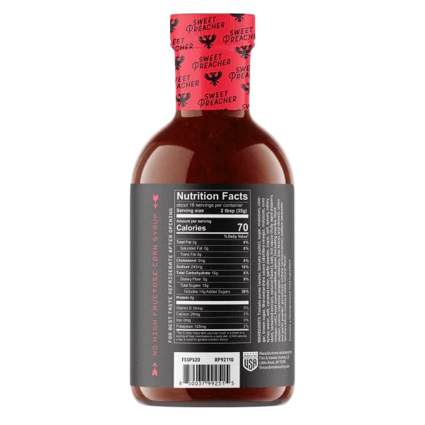 Fire & Smoke Society Sweet Preacher BBQ Sauce