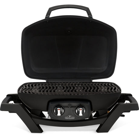 lid open Napoleon TravelQ Pro 285 Portable Gas Grill