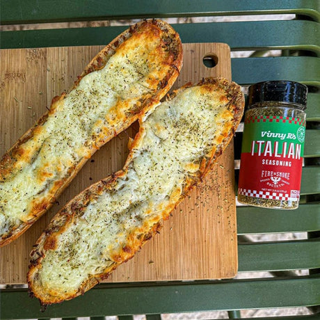 Vinny R's Italian Seasoning on baguette 