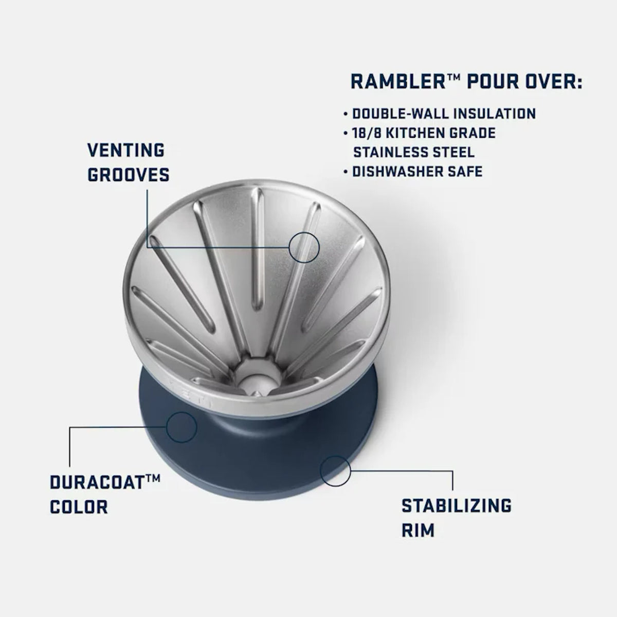 YETI | Rambler™  Pour Over V60 Coffee Filter Accessory