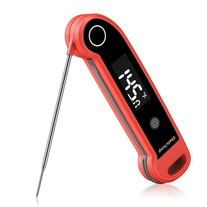 ChefsTemp | X10 Lite Instant Read Meat Thermometer (Black & Red)