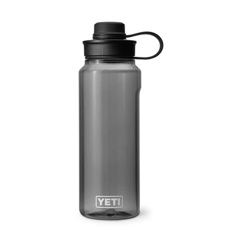 charcoal YETI Yonder Tether 34oz Water Bottle front side