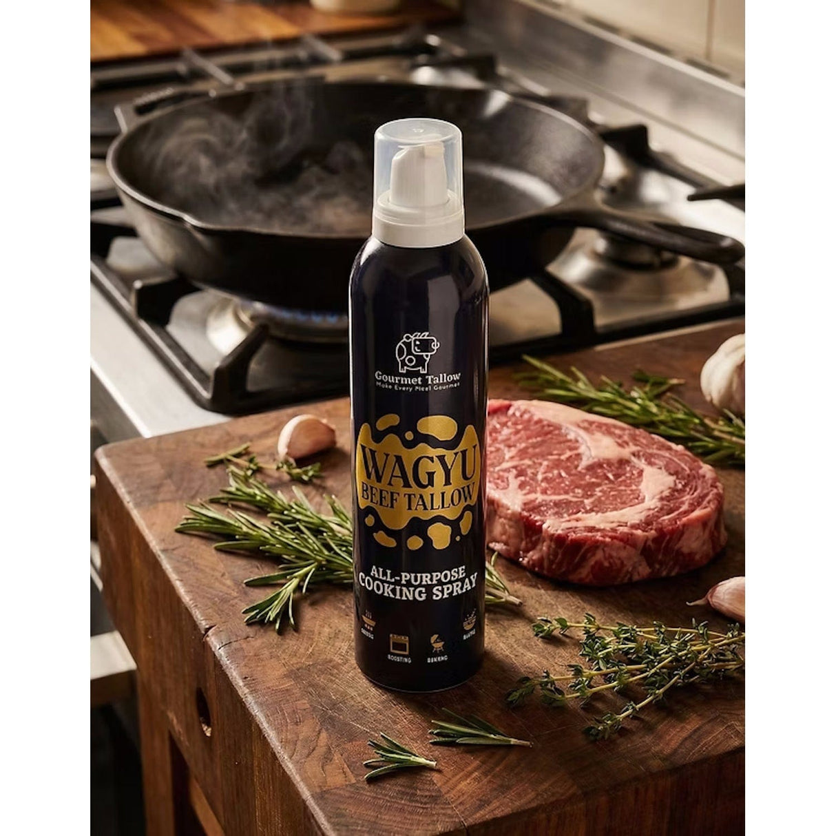 Gourmet Tallow | Wagyu Beef Tallow Cooking Spray