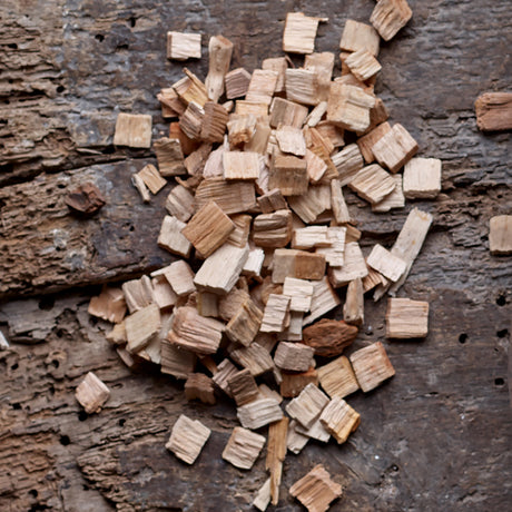 Close-up image of an ample amount of Alder Wood Smoking Chips