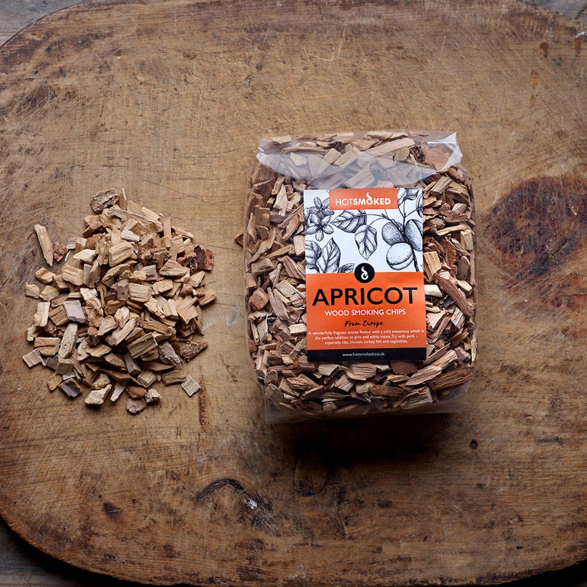 HotSmoked | Apricot Smoking Chips | 500g