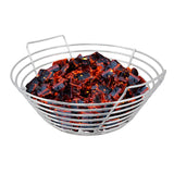 Kick Ash Basket Large Charcoal Basket  with hot coals