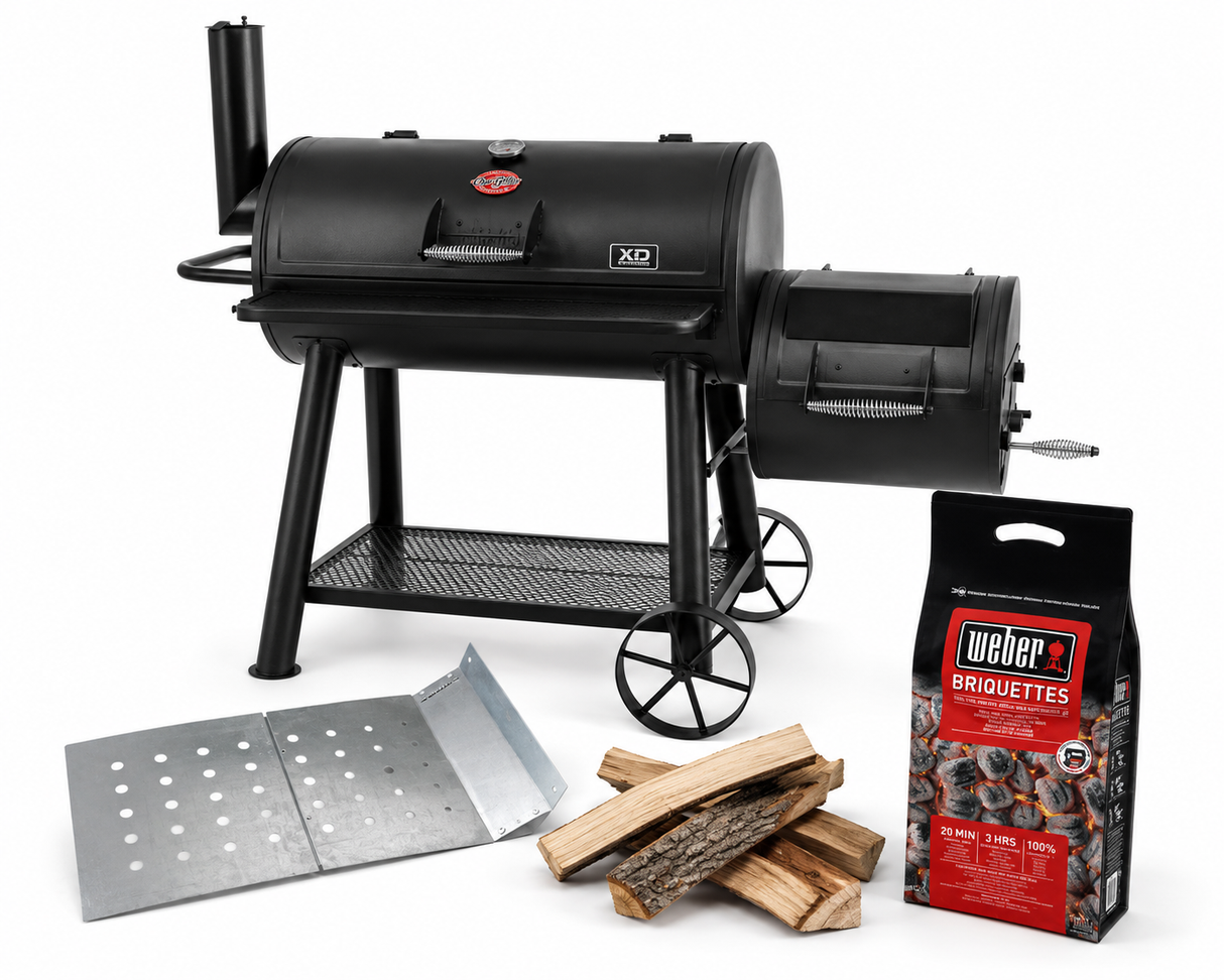 Char-griller | Grand Champ XD Offset Smoker + Pit Master Pack