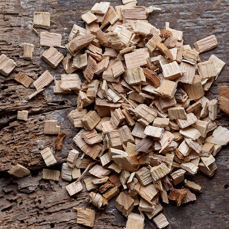 Close-up image of an ample amount of Cherry Wood Smoking Chips