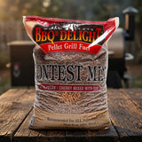 BBQr's Delight | Contest Mix | Pecan/Cherry Mix With Oak Pellet Grill Fuel  | 9Kg Bag
