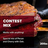 BBQr's Delight | Contest Mix | Pecan/Cherry Mix With Oak Pellet Grill Fuel  | 9Kg Bag