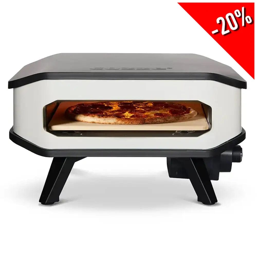 baking pizza on a pizza stone with Cozze Electric Pizza Oven 