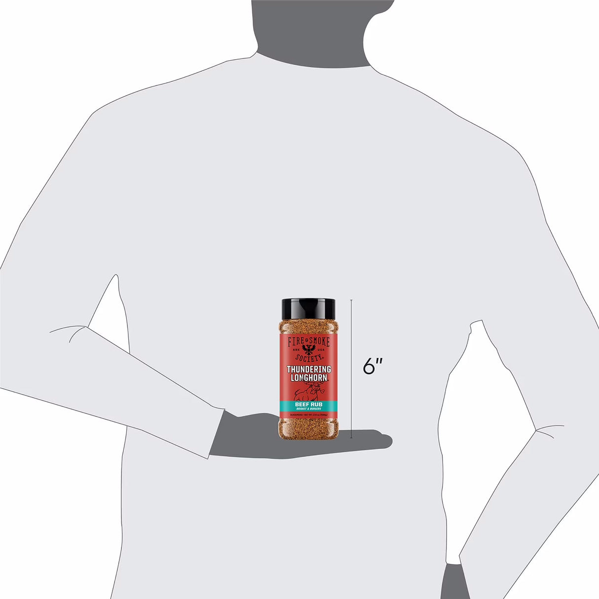 Fire & Smoke Society | Thundering Longhorn BBQ Seasoning | Beef Rub 17.6 oz.