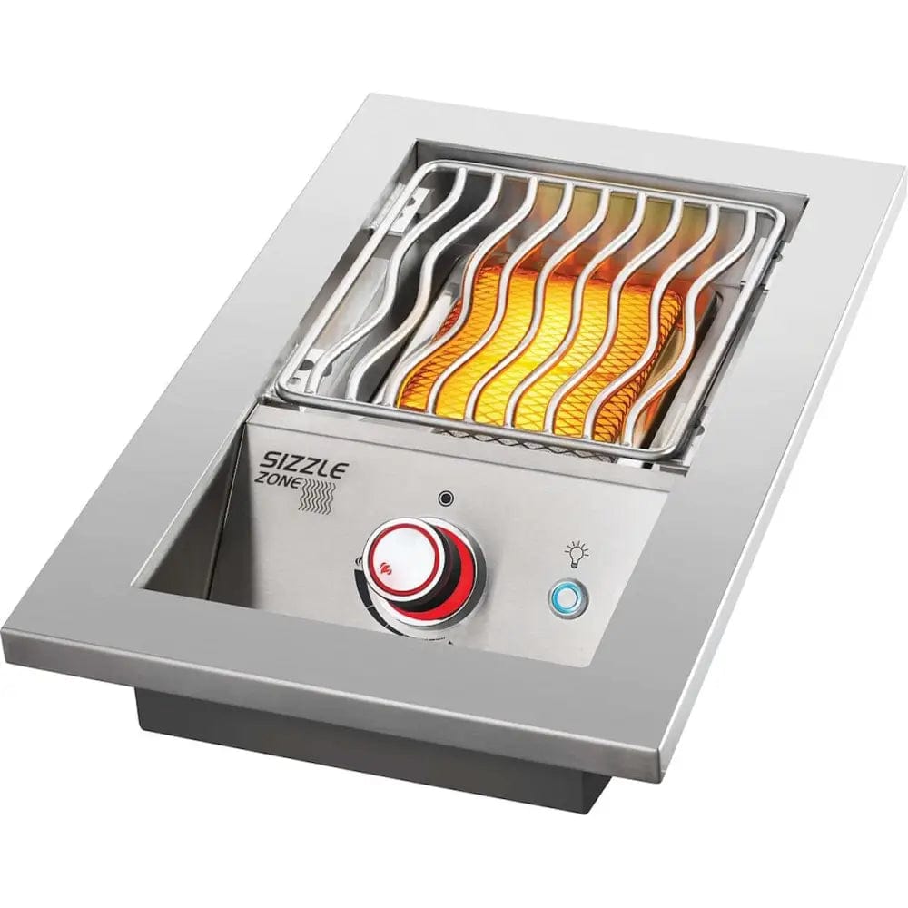 Napoleon Oasis 105 Outdoor Kitchen drop in burner and grid low burner on