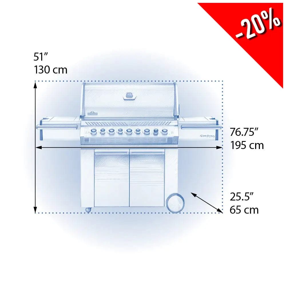 Napoleon Prestige PRO 665 RSIB dimensions