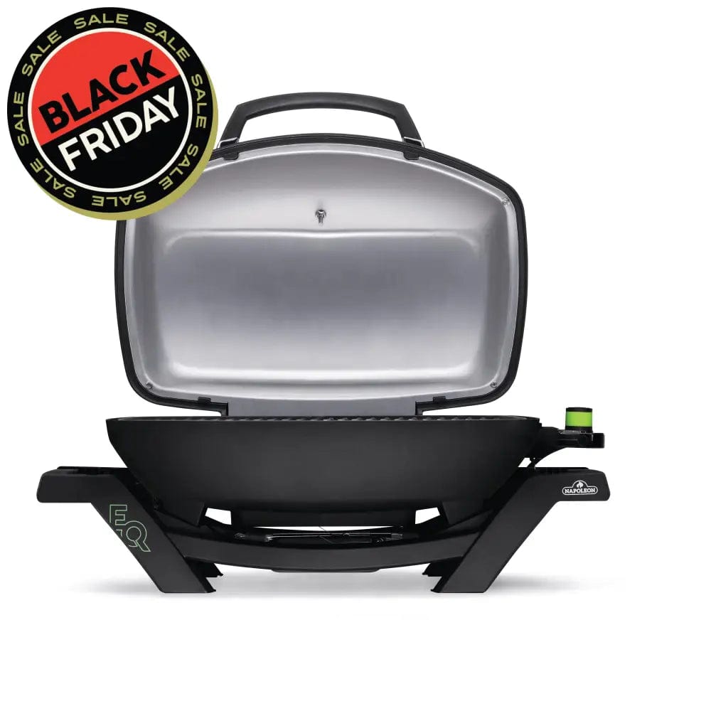 Napoleon Electric Portable BBQ Grill lid open