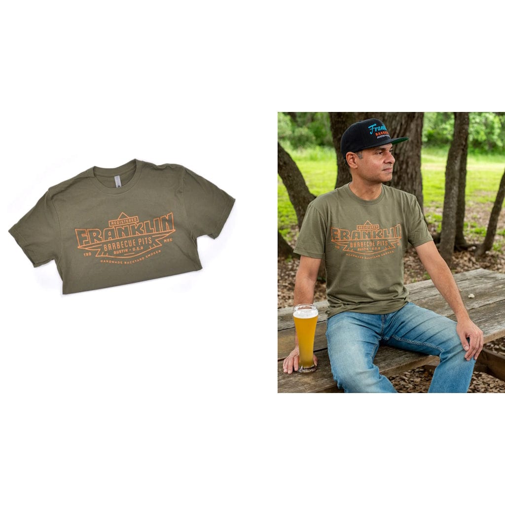 Franklin Barbecue | Army Green Franklin BBQ Pits T-shirt