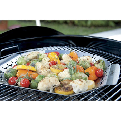 grilled vegetables on Weber Premium Large Grilling Basket