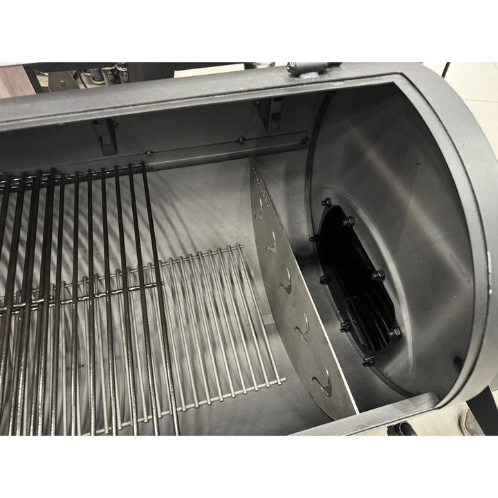 Air Scoop Vertical Baffle System in a grill