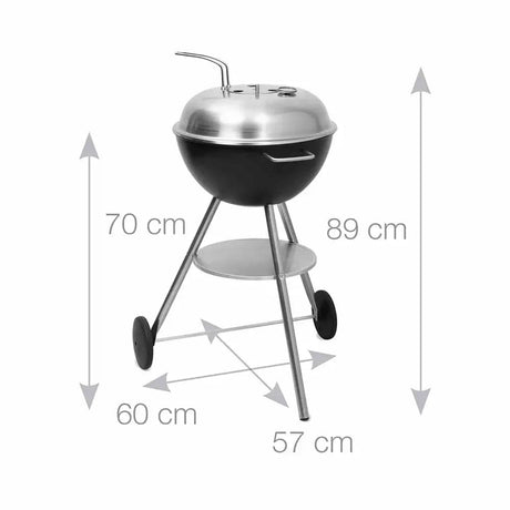 Martinsen 1600 Charcoal Barbecue Kettle Grill dimensions