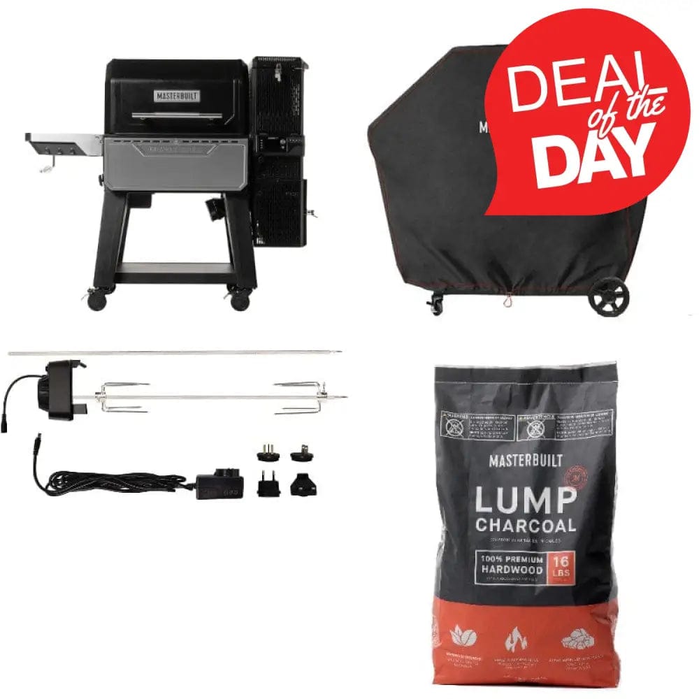 Masterbuilt Gravity Series Xt Digital Charcoal Bbq Grill & Smoker + Entertainer Pack Rotisserie