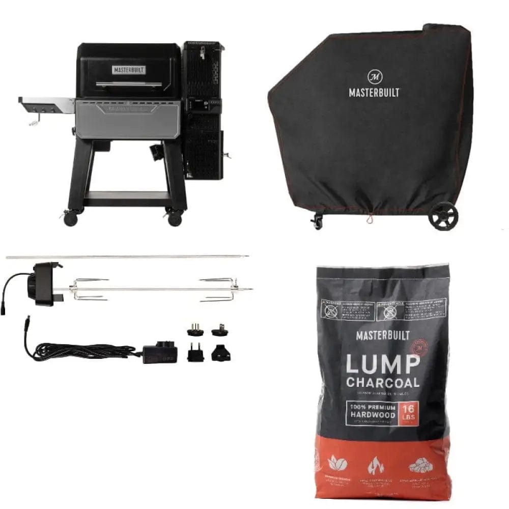 Masterbuilt Gravity Series Xt Digital Charcoal Bbq Grill & Smoker + Entertainer Pack Rotisserie