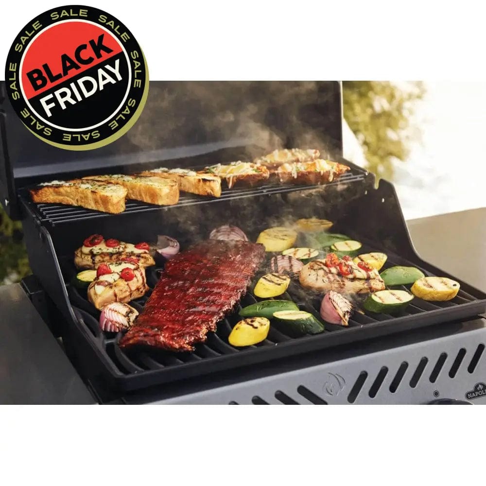 food on Napoleon Freestyle 365 3-Burner Gas Grill