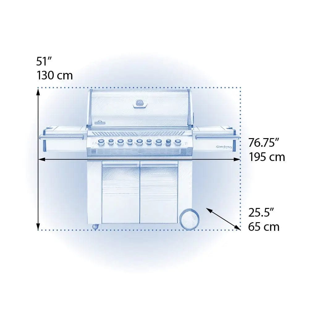 Napoleon Prestige PRO 665 RSIB dimensions