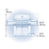 Napoleon Prestige PRO 665 RSIB dimensions