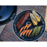 food on Napoleon PRO Charcoal Black Kettle Grill