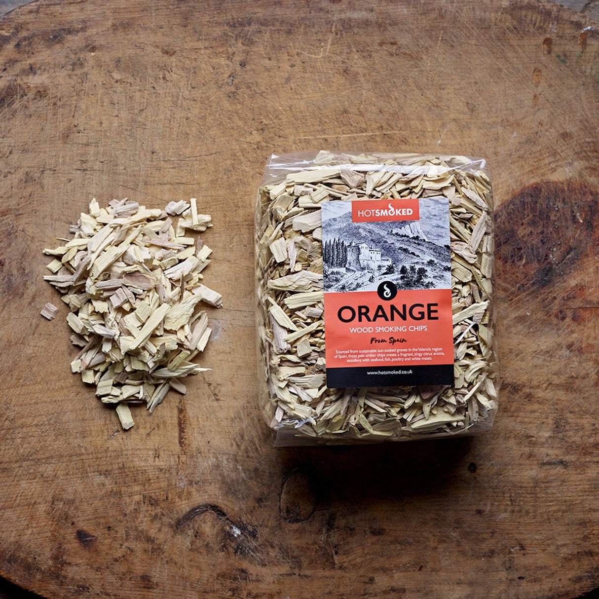 HotSmoked | Orange Smoking Chips | 500g
