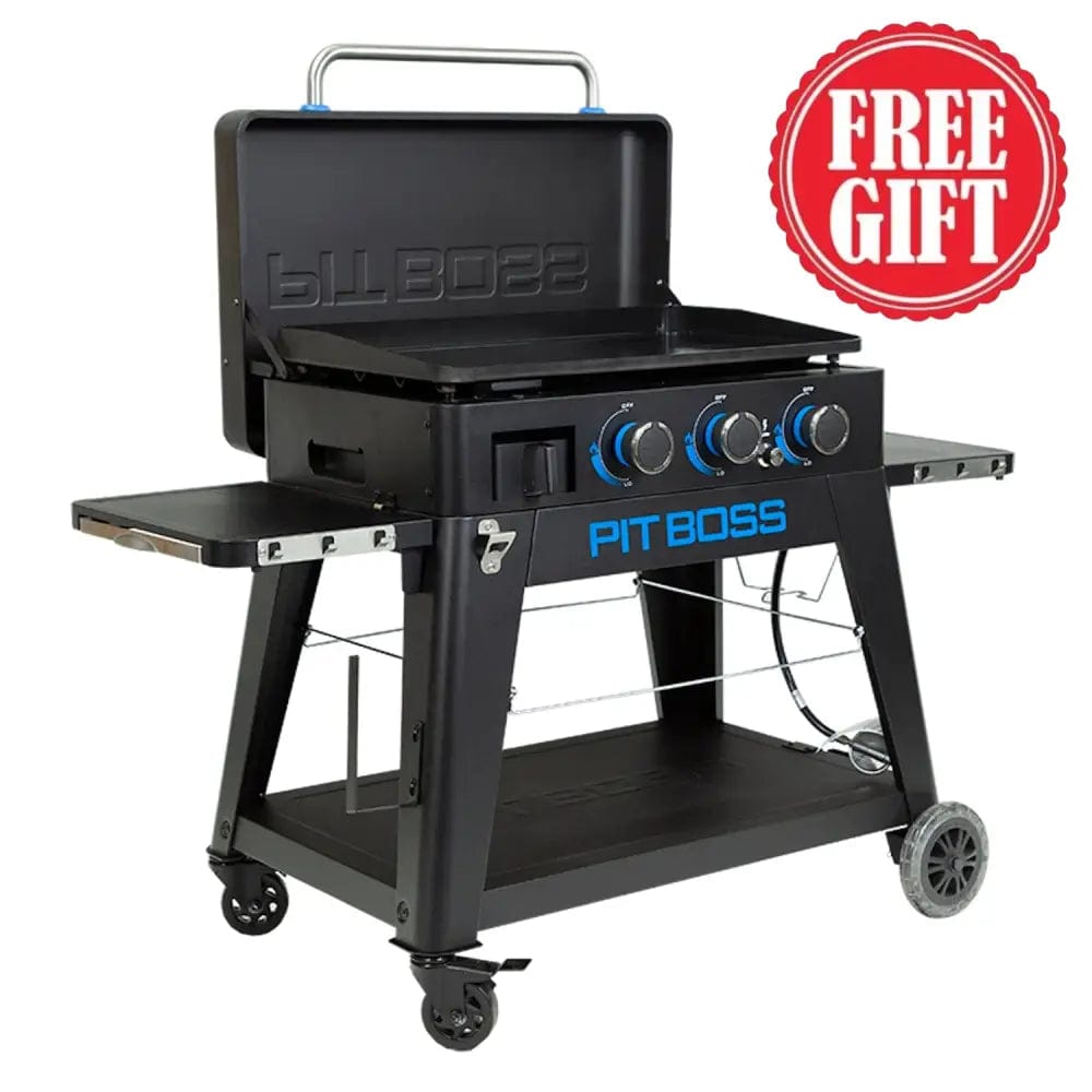 Pit Boss Grills | 3-Burner Ultimate Lift-Off Plancha + Free Tool Kit Gas Griddles