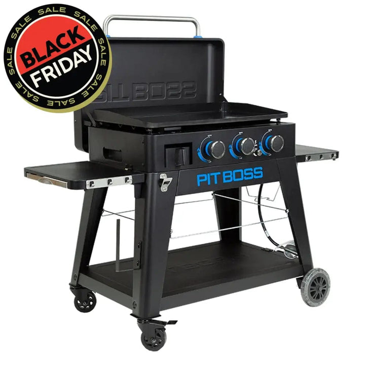 Pit Boss Grills | 3-Burner Ultimate Lift-Off Plancha + Free Tool Kit Gas Griddles