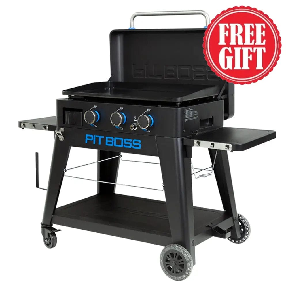 Pit Boss Grills | 3-Burner Ultimate Lift-Off Plancha + Free Tool Kit Gas Griddles