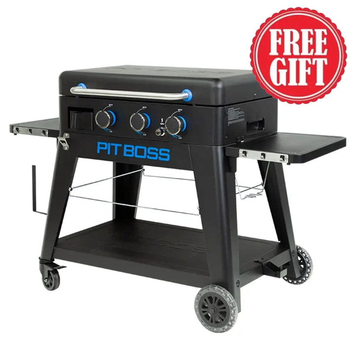 Pit Boss Grills | 3-Burner Ultimate Lift-Off Plancha + Free Tool Kit Gas Griddles