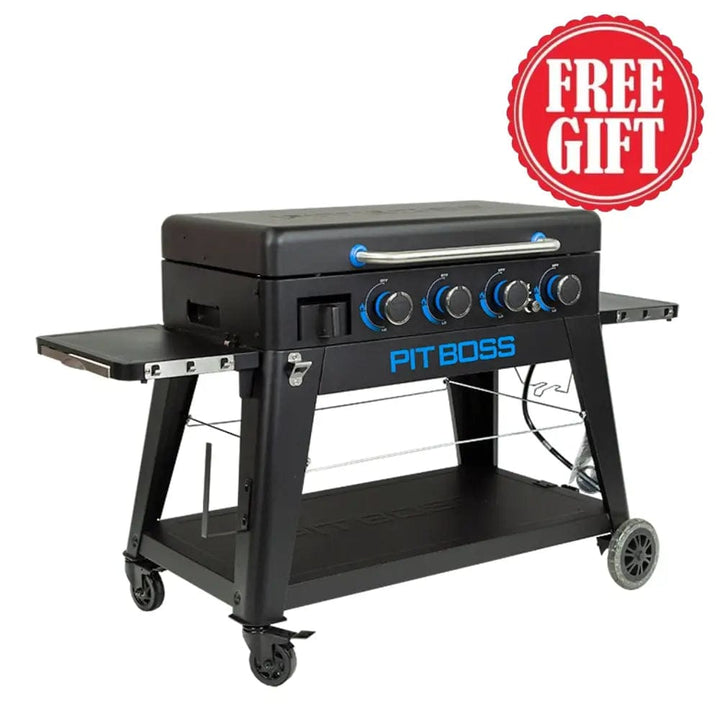 Pit Boss Grills | 4-Burner Ultimate Lift-Off Plancha + Free Tool Kit Gas Griddles