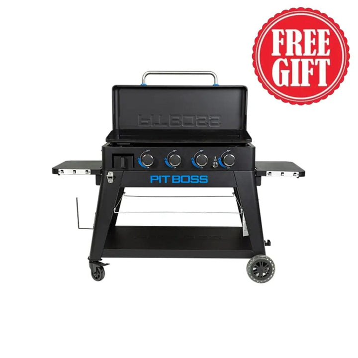 Pit Boss Grills | 4-Burner Ultimate Lift-Off Plancha + Free Tool Kit Gas Griddles