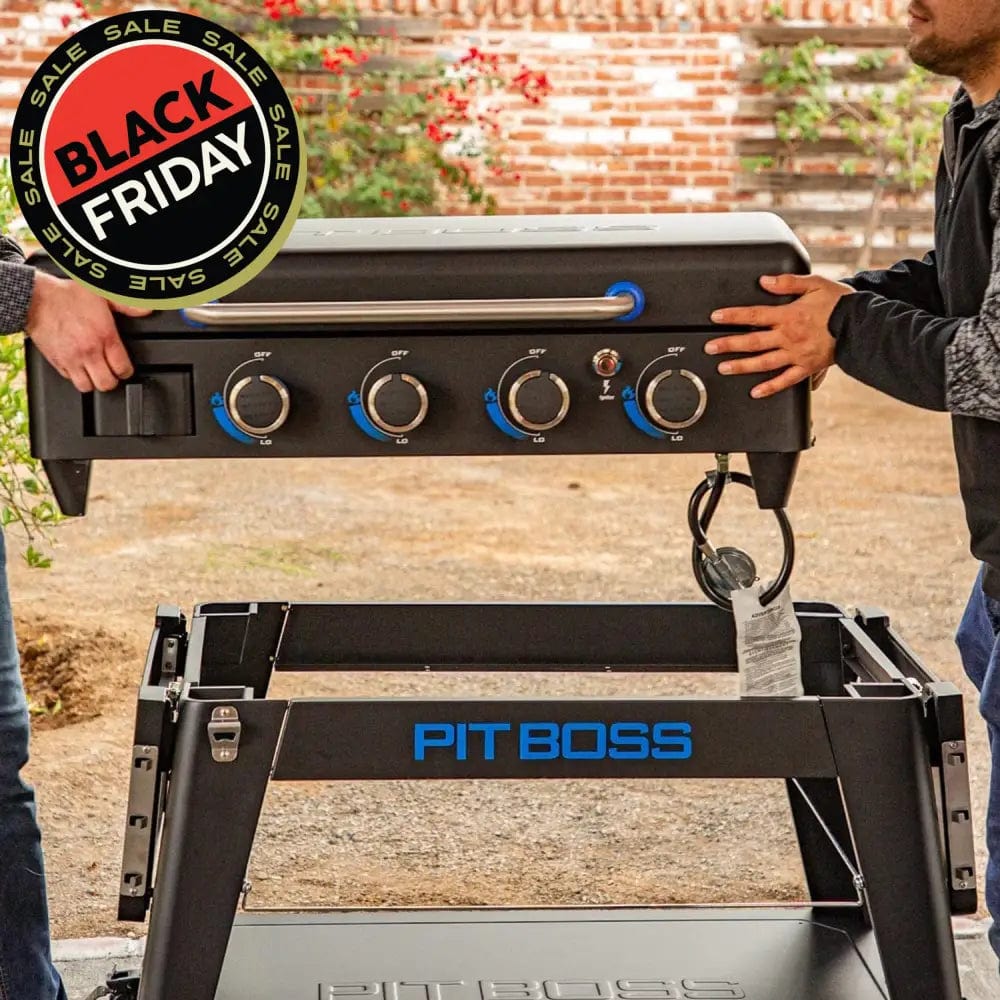 Pit Boss Grills | 4-Burner Ultimate Lift-Off Plancha + Free Tool Kit Gas Griddles