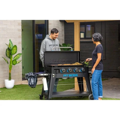 Pit Boss Grills | 4-Burner Ultimate Lift-Off Plancha + Free Tool Kit Gas Griddles