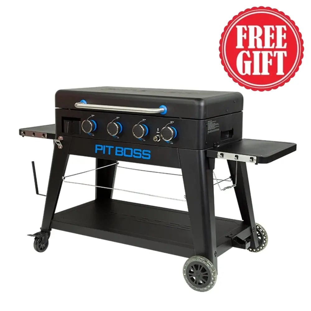 Pit Boss Grills | 4-Burner Ultimate Lift-Off Plancha + Free Tool Kit Gas Griddles